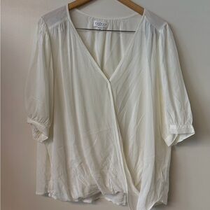 Velvet by Graham & Spencer Cream Blouse